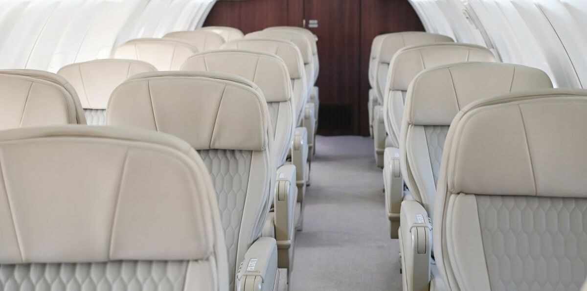 <p><span style="color:rgb(29,28,29);">The new Slate aircraft has added a new cabin configuration built for reliability as well as continuing the XO standards of comfort and privacy, accommodating up to 18 passengers over 6 rows. This maximizes space for each row with recline and footrest capability.</span></p>